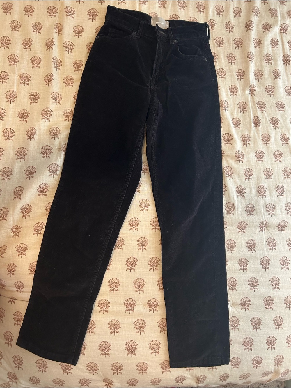 Everlane Black Corduroy Women’s Baby Cord Cheeky Pants 24